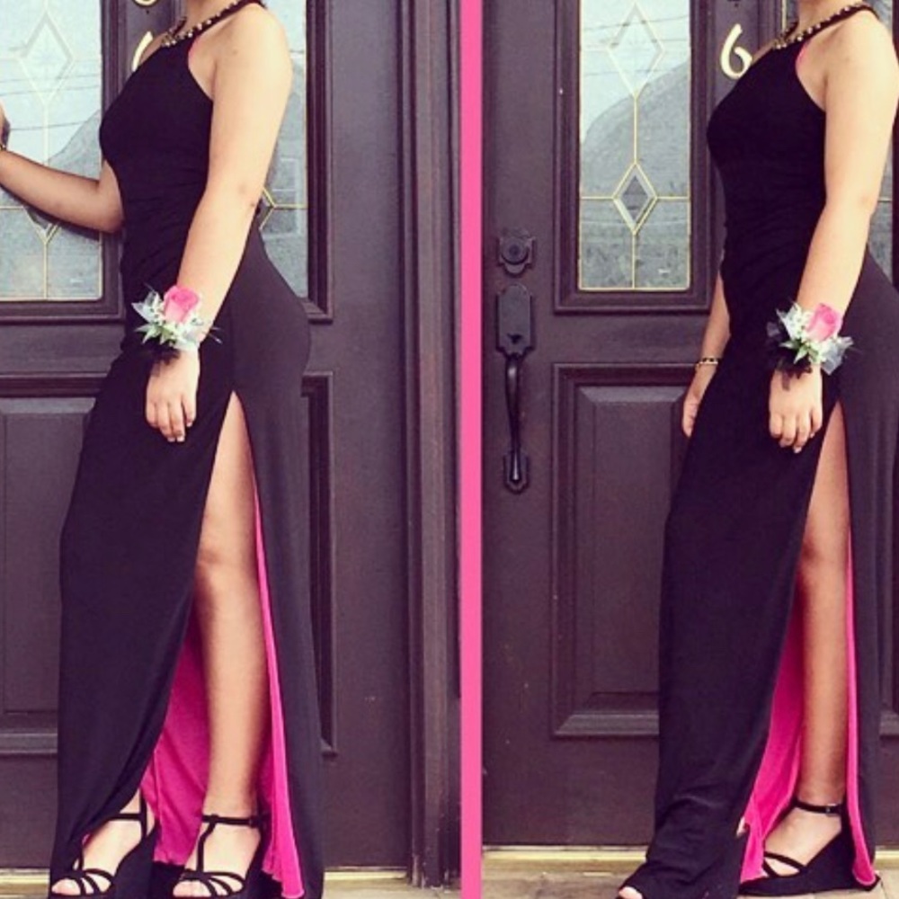Black formal dress
